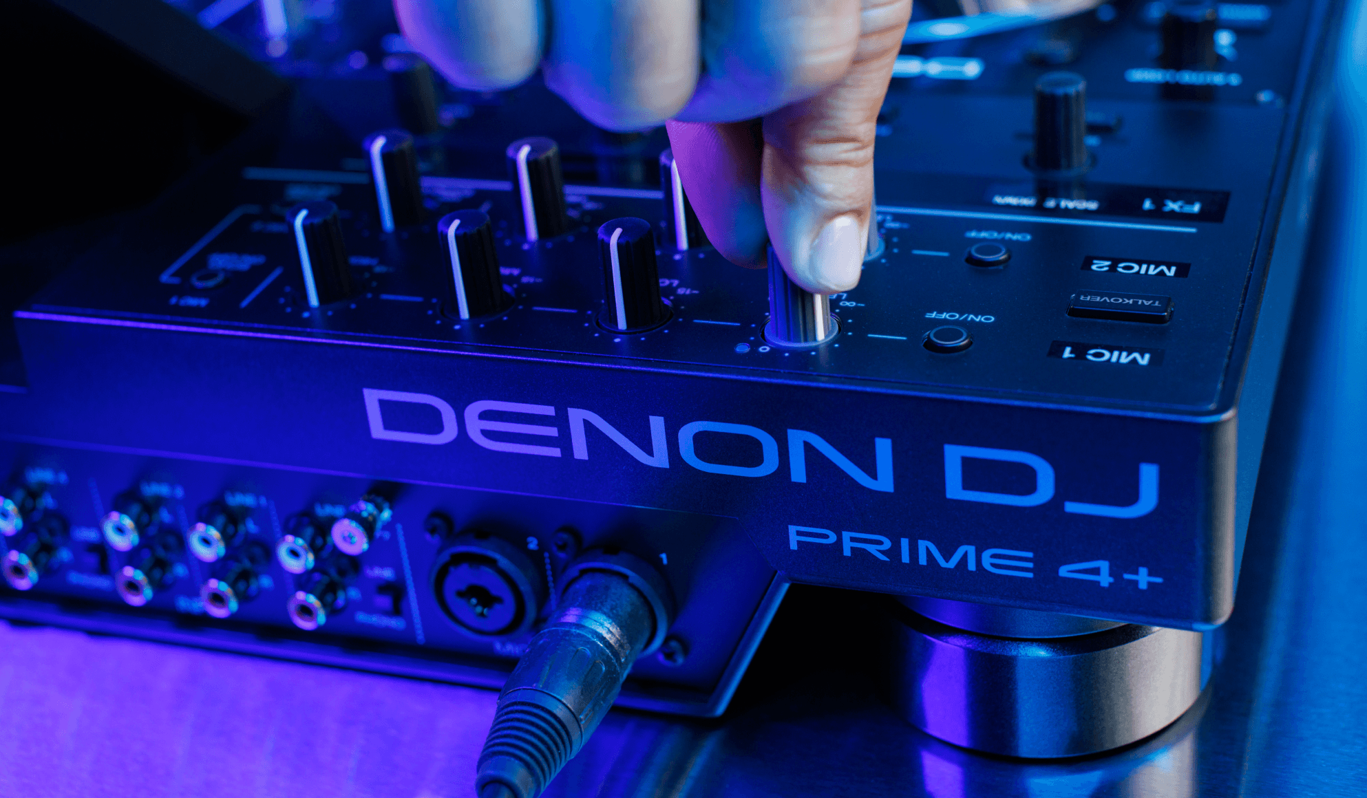 Denon DJ PRIME4XUS Prime 4 4-Deck Standalone DJ System with 10-inch  Touchcreen