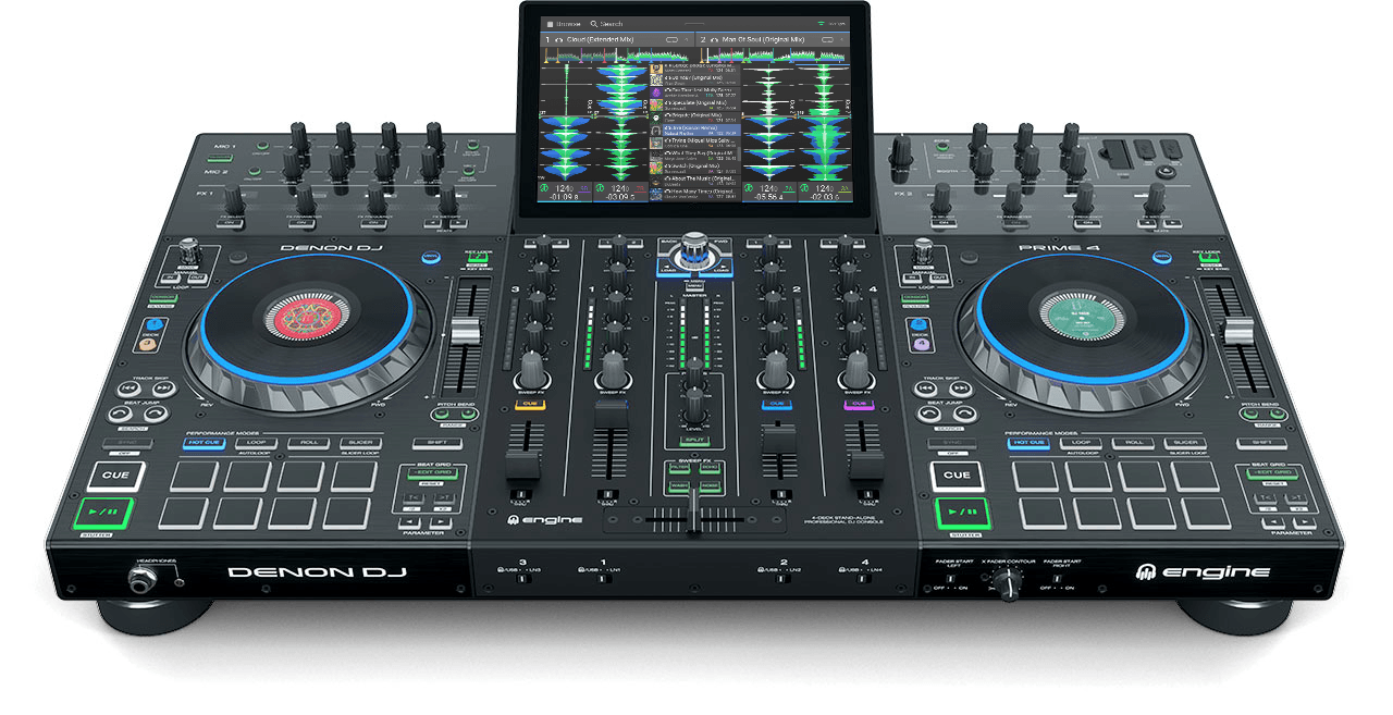   Denon DJ Prime 4+ 4-deck Standalone DJ System