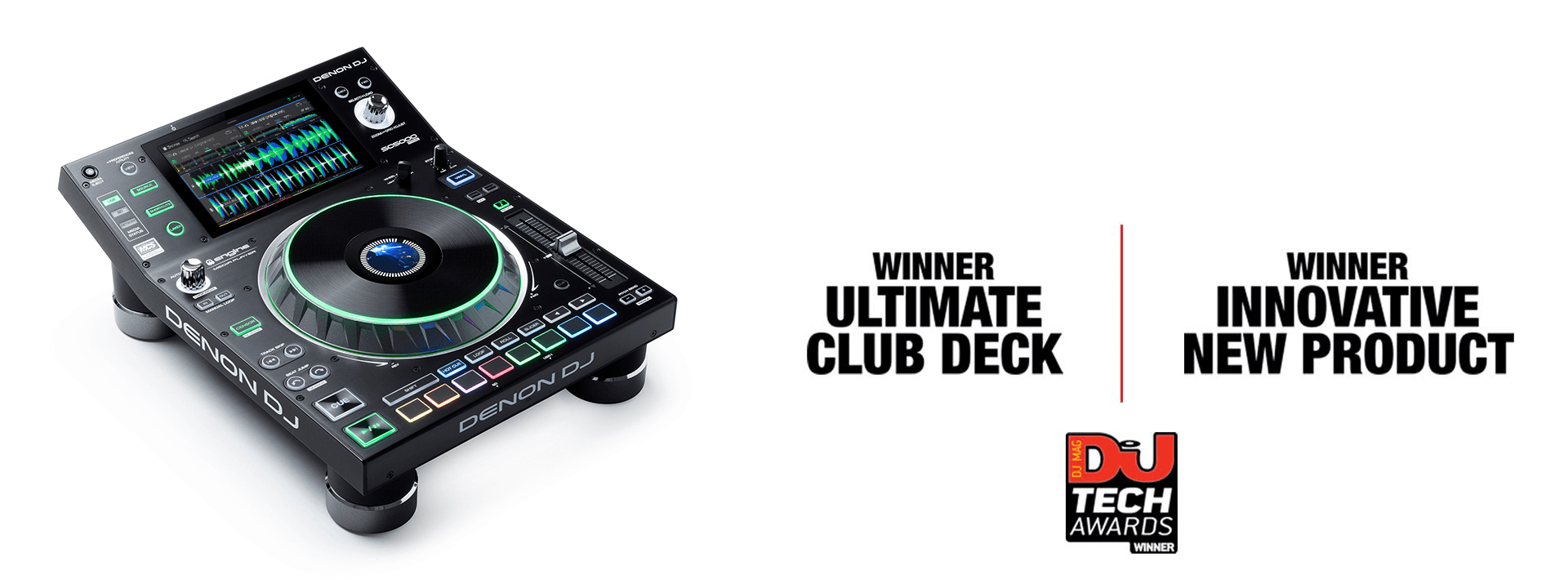 SC5000 PRIME - winner of 'Ultimate Club Deck' and 'Innovative New Product' in the DJ Mag Tech Awards