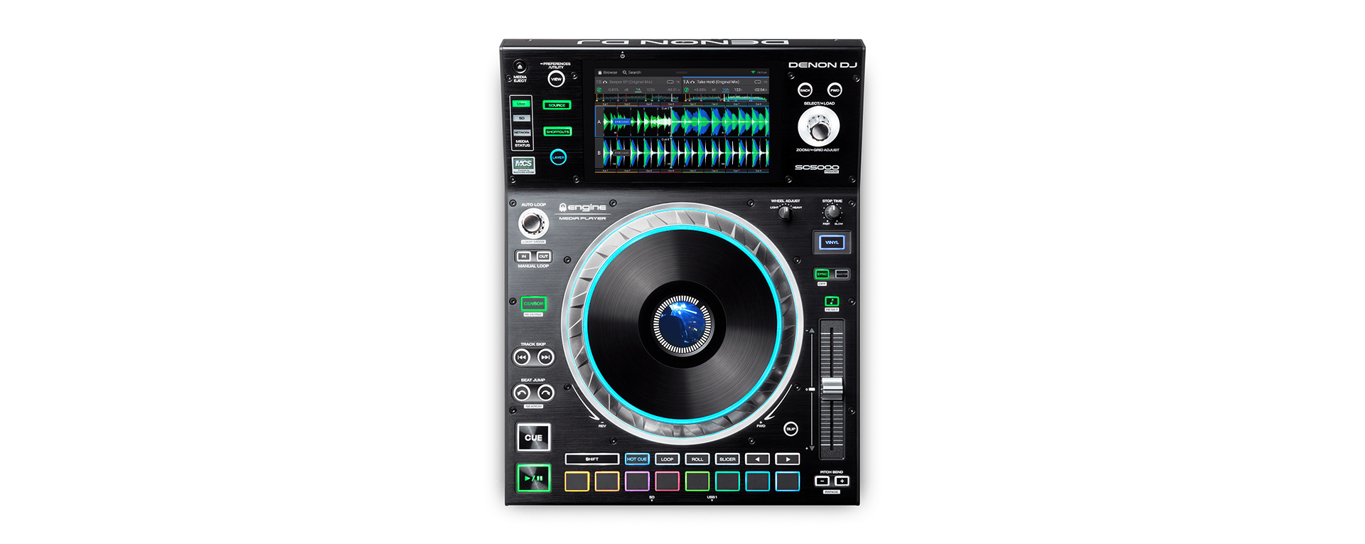 Denon DJ SC5000 PRIME top view